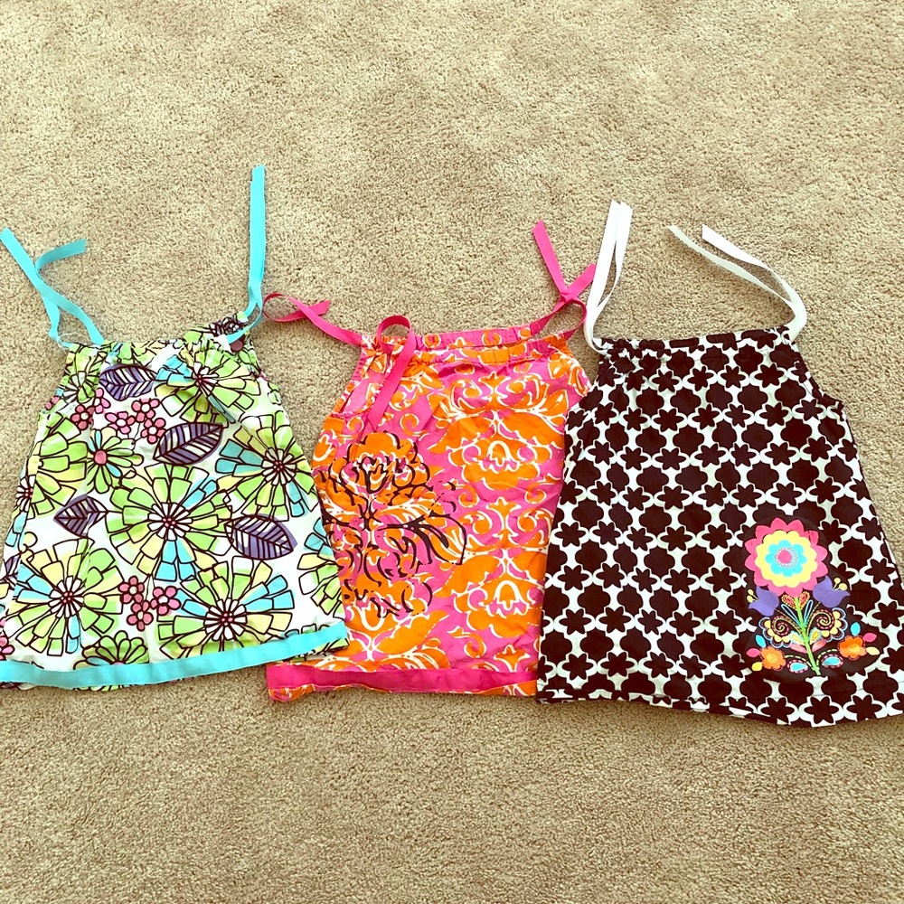 Hanna Anderson pillow case dresses. EUC! Size 90.